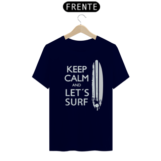 Nome do produto KEEP CALM SURF - Camiseta Personalizada com Estampa de Surf