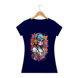 Nome do produto MEXICANA HEAD PHONES - Camiseta Personalizada com Estampa Pop Art