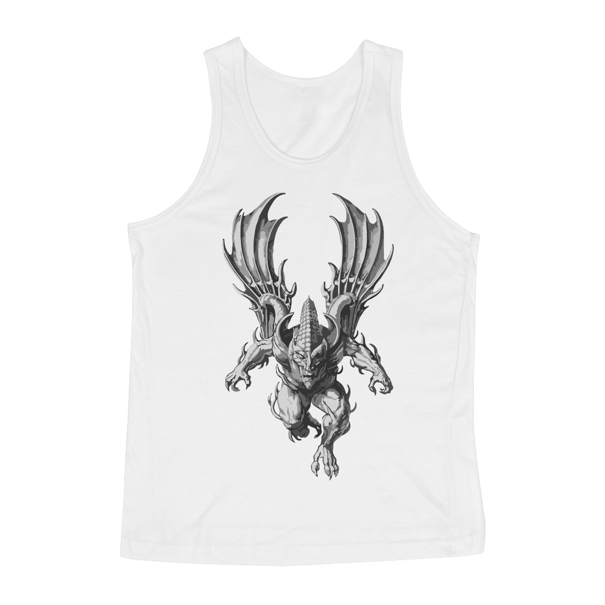 Nome do produto: Camiseta Regata Personalizada  FLYING GÁRGULA