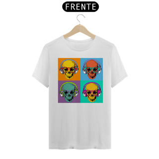 Nome do produto Camiseta Personalizada Estampa CAVEIRAS NERD