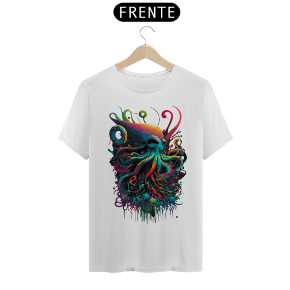 CRAZY OCTOPUS - Camiseta Personalizada com Estampa Alucinante