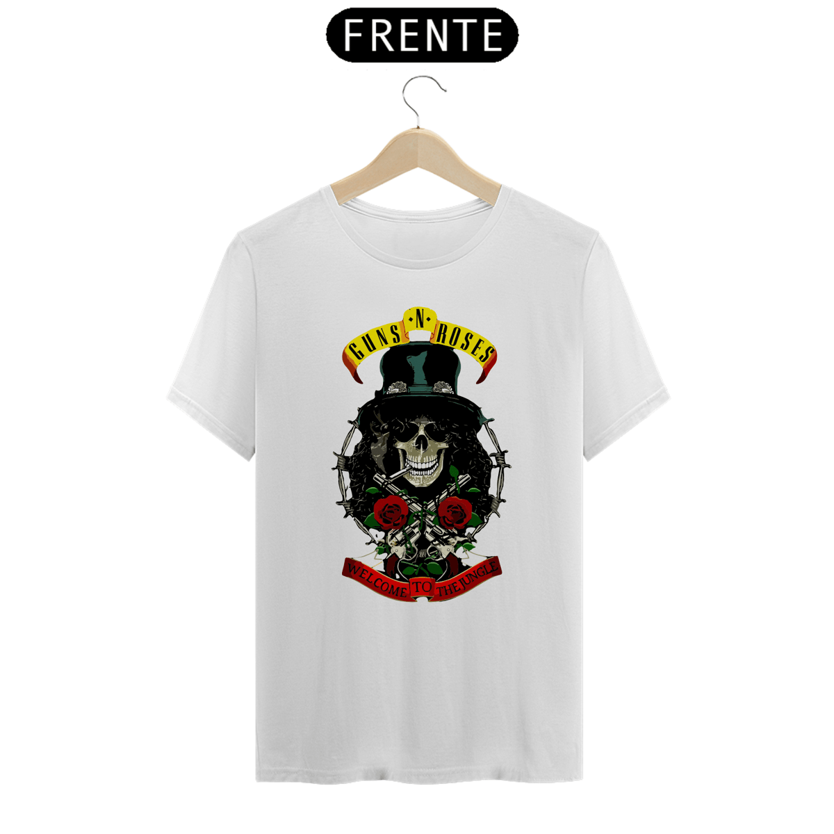 Nome do produto: GUNS N\'ROSES THE RING - Camiseta Personalizada com Estampa de Banda