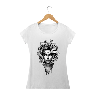 Nome do produto MEDUZA P&B - Camiseta Personalizada com Estampa Alucinance