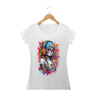 Nome do produto MEXICANA HEAD PHONES - Camiseta Personalizada com Estampa Pop Art