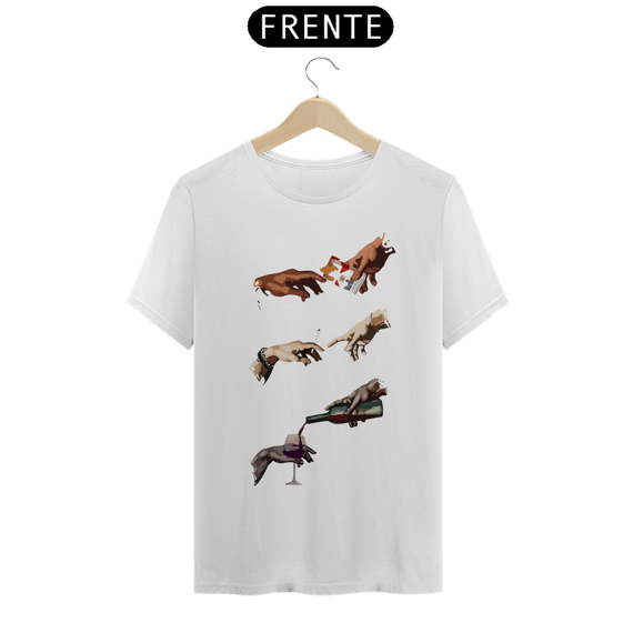 VÍCIOS POR MICHELANGELO - Camiseta Personalizada com Estampa Divertida