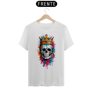 Nome do produto REI CAVEIRA - Camiseta Personalizada com Estampa de Caveira