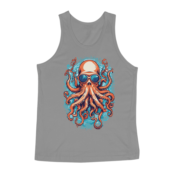 Camiseta Regata Personaizada OCTOPUS DE ÓCULOS