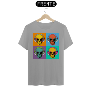 Nome do produto Camiseta Personalizada Estampa CAVEIRAS NERD