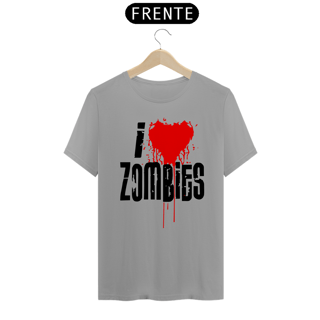 Nome do produto Camiseta Personalizada Estampa I LOVE ZOMBIES
