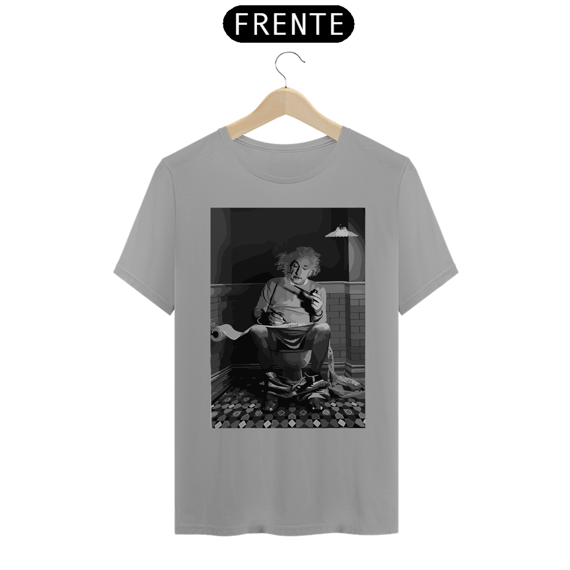 EINSTEIN CAGANDO - Camiseta Personalizada com Estampa Geek