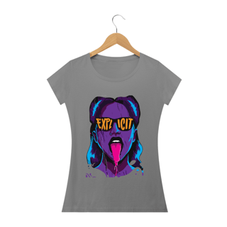 Nome do produto EXPLICIT GIRL - Camiseta Personalizada com Estampa Pop Art
