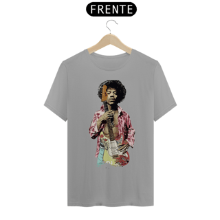 Nome do produto JIMY HENDRIX HOLDING GUITAR - Camiseta Personalizada com Estampa de Banda
