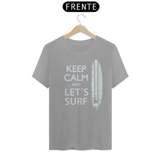Nome do produto KEEP CALM SURF - Camiseta Personalizada com Estampa de Surf