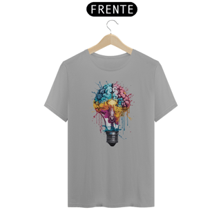 Nome do produto LÂMPADA CEREBRAL - Camiseta Personalizada com Estampa Pop Art