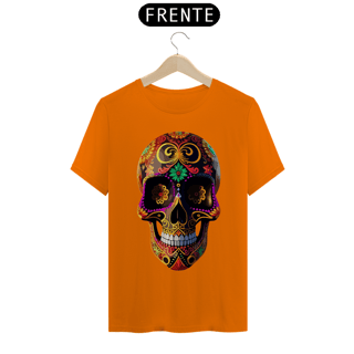 Nome do produto CAVEIRA MEXICANA GREEN FLOWER - Camiseta Personalizada com Estampa de Caveira