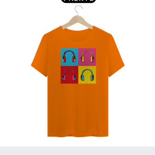 Nome do produto HEADPHONE POP ART - Camiseta Personalizada com Estampa Pop Art Geek