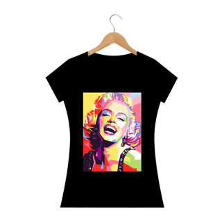 Camiseta Personalizada Feminina Estampa MARILYN MONROE Smiling