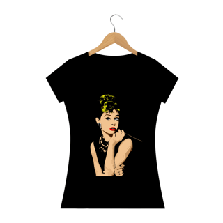 Nome do produto Camiseta Personalizada Feminina Estampa AUDREY HEPBUM Smicking