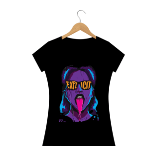 Nome do produto EXPLICIT GIRL - Camiseta Personalizada com Estampa Pop Art
