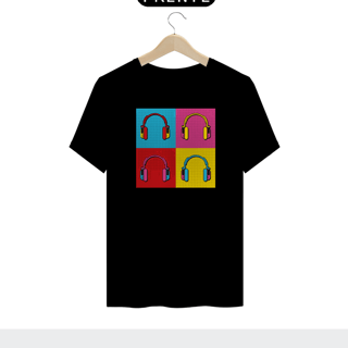 Nome do produto HEADPHONE POP ART - Camiseta Personalizada com Estampa Pop Art Geek
