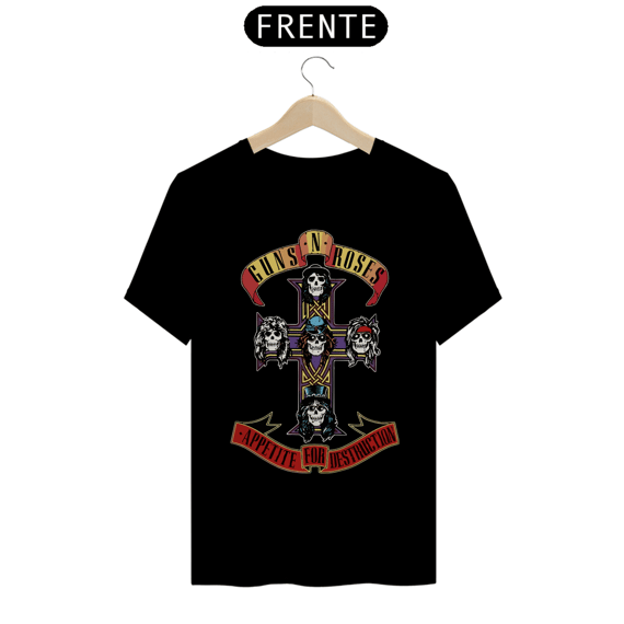 GUNS N ROSES - Camiseta Personalizada com Estampa de Banda