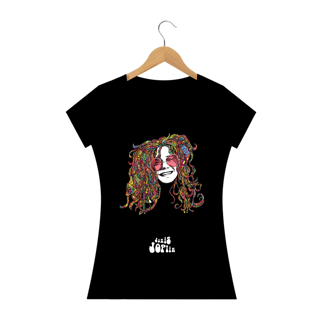 Nome do produto JANIS JOLPIN POP ART - WOMAN FACE - Camiseta Personalizada com Estampa  Pop Art