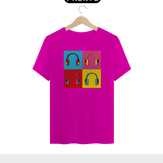 Nome do produto HEADPHONE POP ART - Camiseta Personalizada com Estampa Pop Art Geek