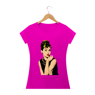 Nome do produto Camiseta Personalizada Feminina Estampa AUDREY HEPBUM Smicking