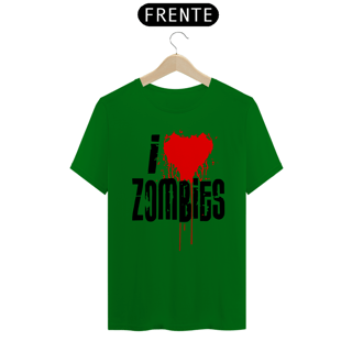 Camiseta Personalizada Estampa I LOVE ZOMBIES