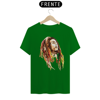 Nome do produto BOB MARLEY LOOKING - Camiseta Personalizada com Estampa de Bob Marley