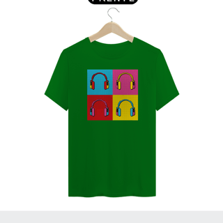 Nome do produto HEADPHONE POP ART - Camiseta Personalizada com Estampa Pop Art Geek