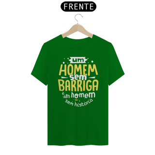 Nome do produto HOMEM SEM BARRIGA - Camiseta Personalizada com Estampa Divertida