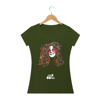 Nome do produto JANIS JOLPIN POP ART - WOMAN FACE - Camiseta Personalizada com Estampa  Pop Art