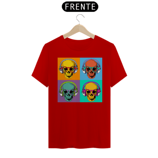 Nome do produto Camiseta Personalizada Estampa CAVEIRAS NERD