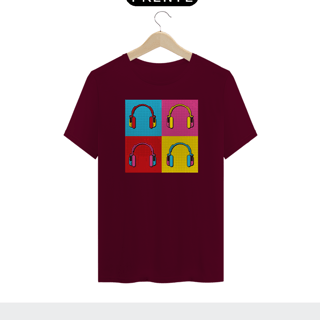Nome do produto HEADPHONE POP ART - Camiseta Personalizada com Estampa Pop Art Geek