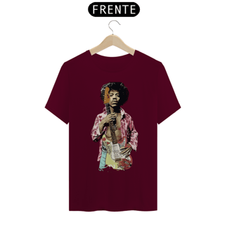 Nome do produto JIMY HENDRIX HOLDING GUITAR - Camiseta Personalizada com Estampa de Banda