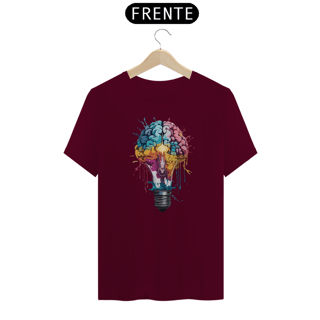 Nome do produto LÂMPADA CEREBRAL - Camiseta Personalizada com Estampa Pop Art