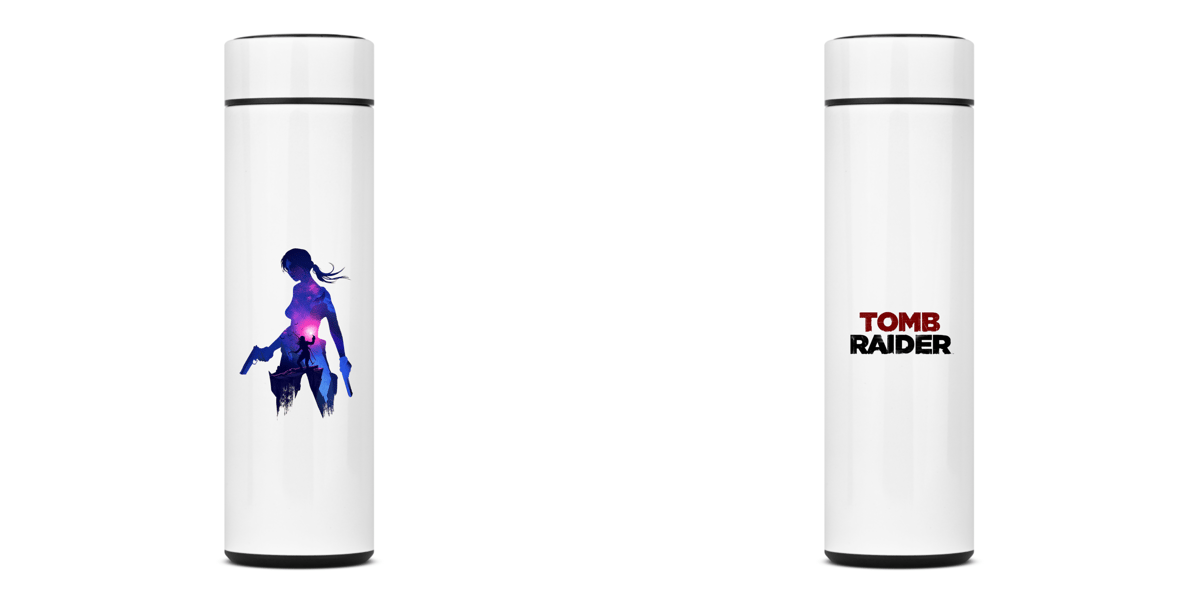 Nome do produto: Garrafa Térmica - BASIC - Tomb Raider - Fanart