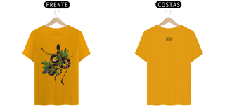Nome do produto Coleção Símbolos & Elementos - T-Shirt Classic Frente & Verso Caboclo Cobra Coral