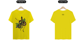 Nome do produto Coleção Símbolos & Elementos - T-Shirt Classic Frente & Verso Caboclo Cobra Coral