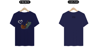 Nome do produto Coleção Símbolos & Elementos - T-Shirt Classic Frente & Verso Preto-Velho