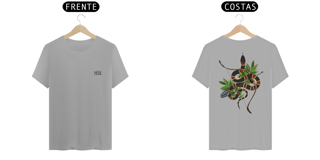 Nome do produto Coleção Símbolos & Elementos - T-Shirt Classic Frente & Verso Caboclo Cobra Coral