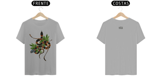 Nome do produto Coleção Símbolos & Elementos - T-Shirt Classic Frente & Verso Caboclo Cobra Coral