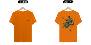 Nome do produto Coleção Símbolos & Elementos - T-Shirt Classic Frente & Verso Caboclo Cobra Coral