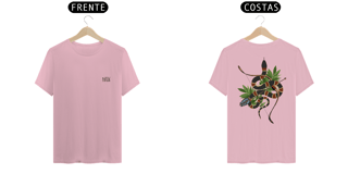 Nome do produto Coleção Símbolos & Elementos - T-Shirt Classic Frente & Verso Caboclo Cobra Coral