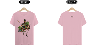 Nome do produto Coleção Símbolos & Elementos - T-Shirt Classic Frente & Verso Caboclo Cobra Coral