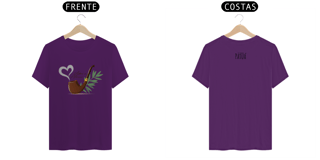 Nome do produto Coleção Símbolos & Elementos - T-Shirt Classic Frente & Verso Preto-Velho