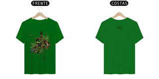 Nome do produto Coleção Símbolos & Elementos - T-Shirt Classic Frente & Verso Caboclo Cobra Coral