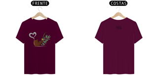Nome do produto Coleção Símbolos & Elementos - T-Shirt Classic Frente & Verso Preto-Velho