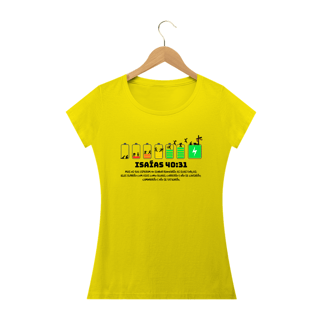 Nome do produto CAMISETA Isaías 40:31 - Forças renovadas (Camisa Feminina)